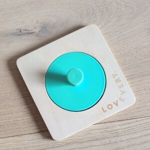 Lovevery Wooden Circle Puzzle - Green